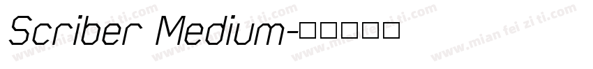 Scriber Medium字体转换